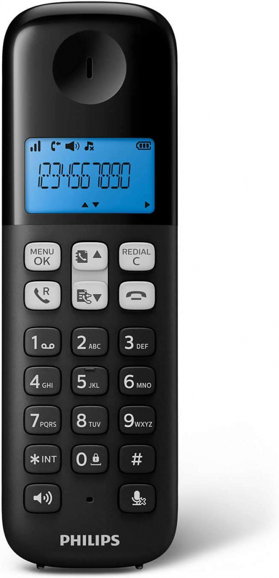 TELEFONO DECT Philips D1611B/34 negro